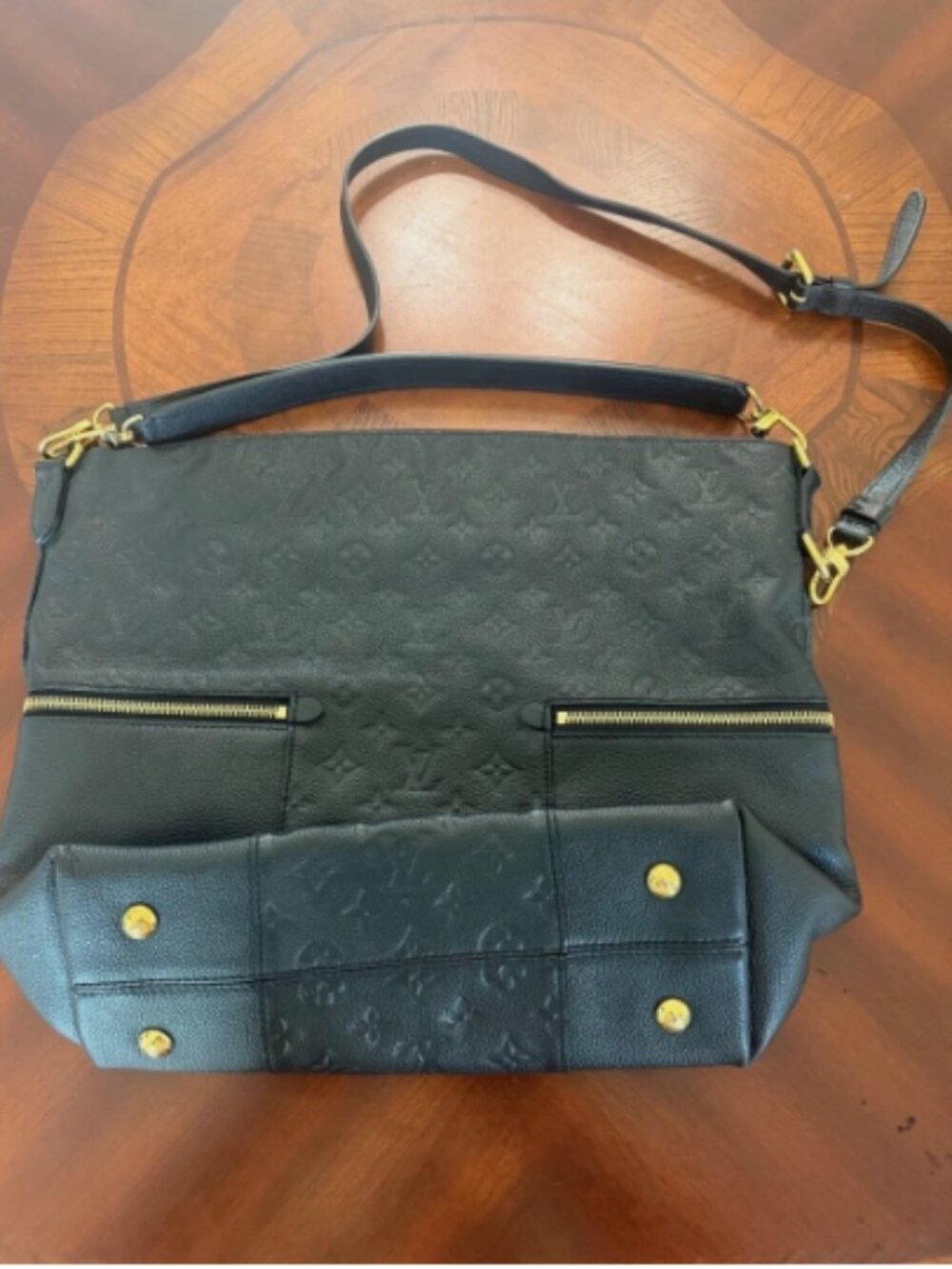 Louis Vuitton Melie Hobo M44014 Empreinte Noir Black Monogram